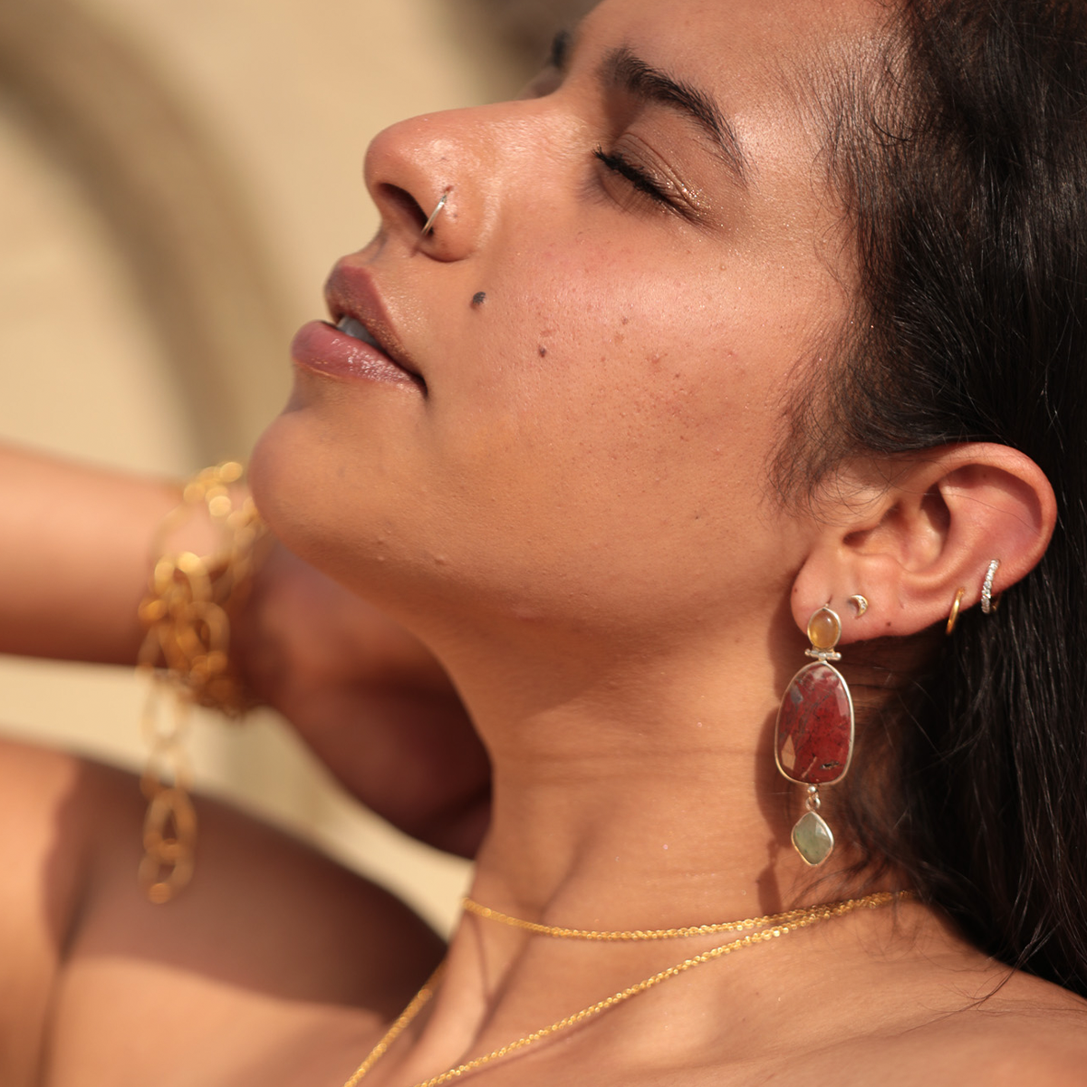 Jasper Earring